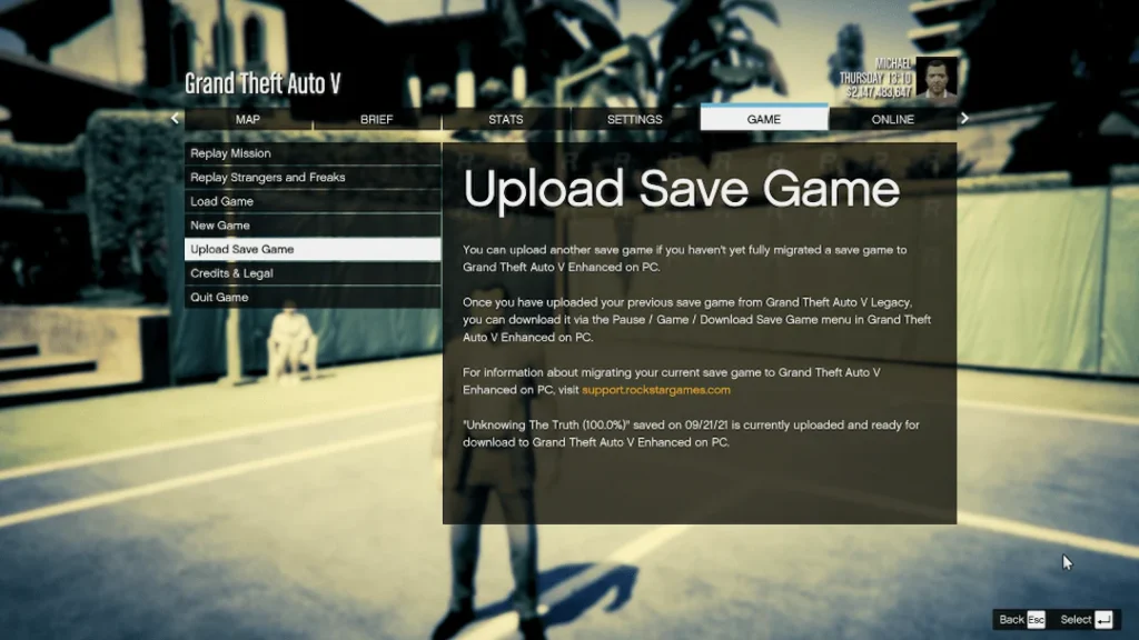 GTA 5 Cross Save and Progress Transfer